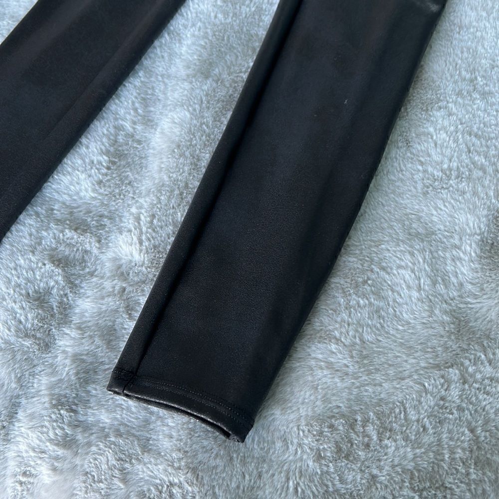 SPANX Black Leather Leggings (Women’s Size Small) - Picture 3 of 7